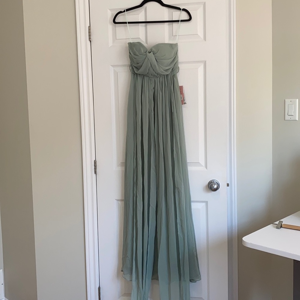 Birdy Grey Grace Convertible Dress in Sage Green - Picture 2 of 7